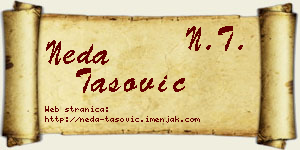 Neda Tašović vizit kartica